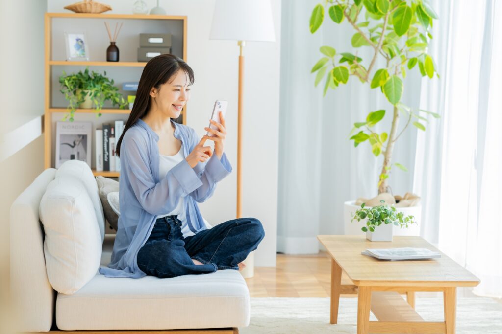 快適で充実した生活を送る女性